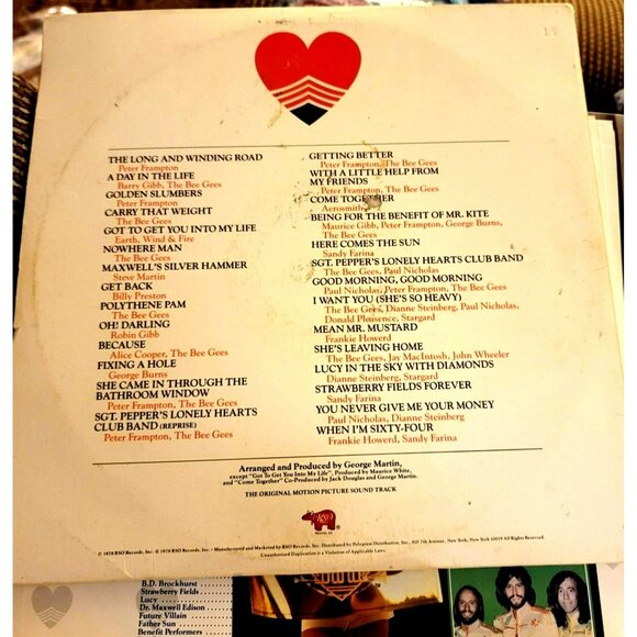 The Bee Gees Vinyl Sgt. Peppers Lonely Hearts Club Band Record PR16542 - Picture 2 of 10
